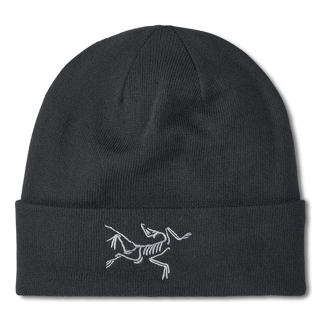 Broderet fugle-toque "Black"