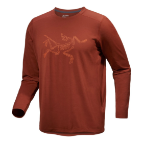 Cormac Logo langærmet T-shirt "Brown"