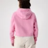 Emblem Fleece Full Zip Crop Hættetrøje til kvinder
