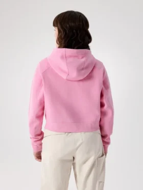 Emblem Fleece Full Zip Crop Hættetrøje til kvinder