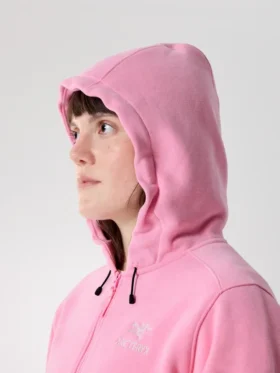 Emblem Fleece Full Zip Crop Hættetrøje til kvinder