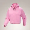 Emblem Fleece Full Zip Crop Hættetrøje til kvinder