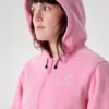 Emblem Fleece Full Zip Crop Hættetrøje til kvinder