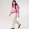 Emblem Fleece Full Zip Crop Hættetrøje til kvinder