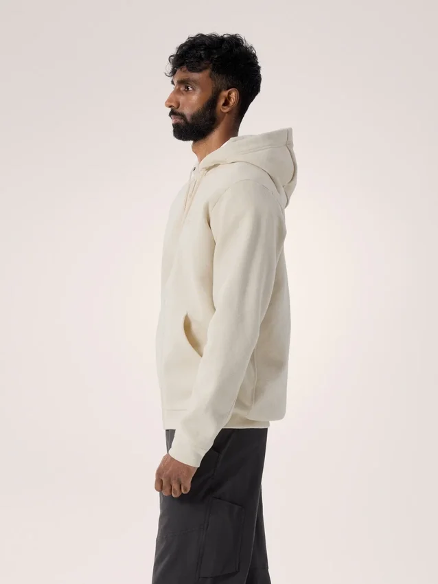 Emblem Fleece-hettetrøje med fuld lynlås til mænd