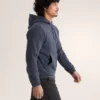 Emblem Fleece-hettetrøje med fuld lynlås til mænd