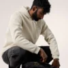 Emblem Fleece-hettetrøje med fuld lynlås til mænd