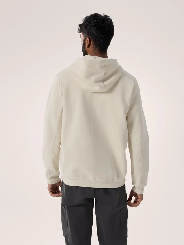 Emblem Fleece-hettetrøje med fuld lynlås til mænd