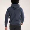 Emblem Fleece-hettetrøje med fuld lynlås til mænd