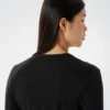 Frame T-shirt med rund hals og lange ærmer til kvinder