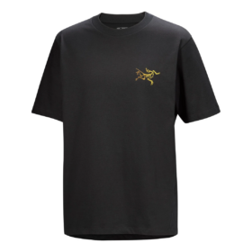 Kragg bomulds-T-shirt med logo »Black«
