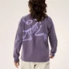 Kragg Cotton Bird T-shirt med rund hals og lange ærmer til kvinder