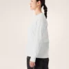 Kragg Cotton Bird T-shirt med rund hals og lange ærmer til kvinder