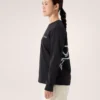 Kragg Cotton Bird T-shirt med rund hals og lange ærmer til kvinder