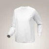 Kragg Cotton Bird T-shirt med rund hals og lange ærmer til kvinder