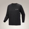 Kragg Cotton Bird T-shirt med rund hals og lange ærmer til kvinder