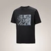 Kragg Cotton Lithographica-skjorte SS til mænd