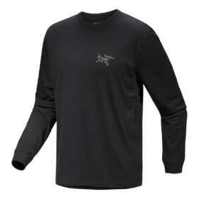 Kragg SL bomulds-T-shirt med lange ærmer "Sort"