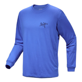 Kragg SL Cotton Bird Tile langærmet T-shirt "Blue"