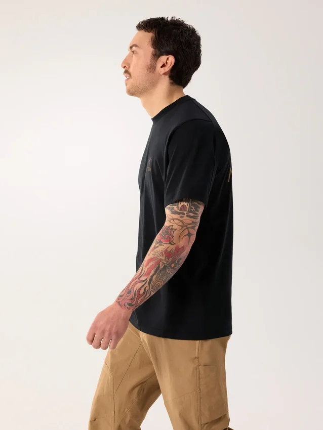 Kragg SL Cotton Bird Word Shirt SS til mænd