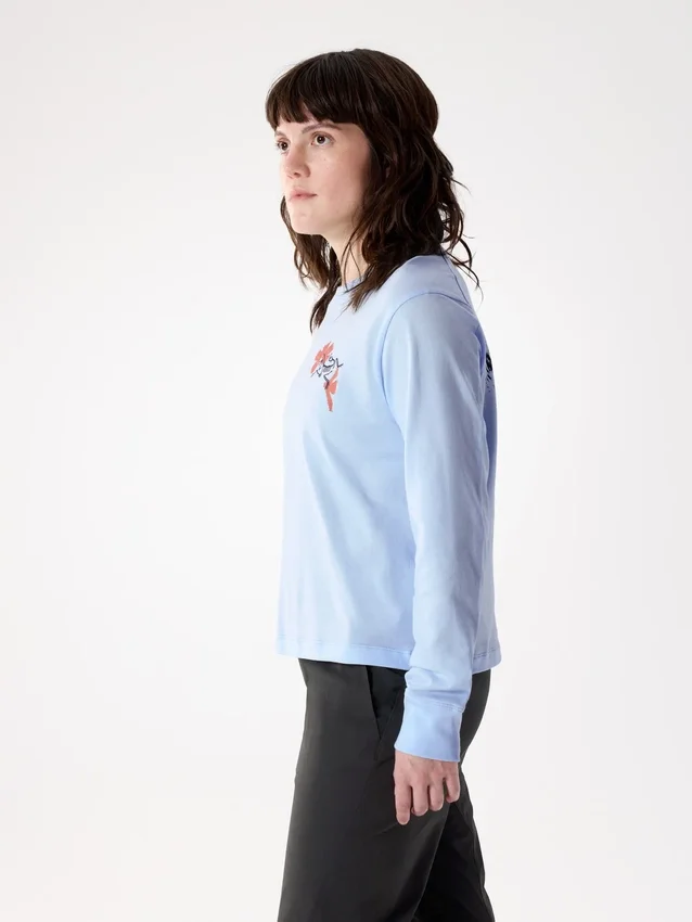 Kragg SL Cotton Bloom Crew Shirt LS til kvinder
