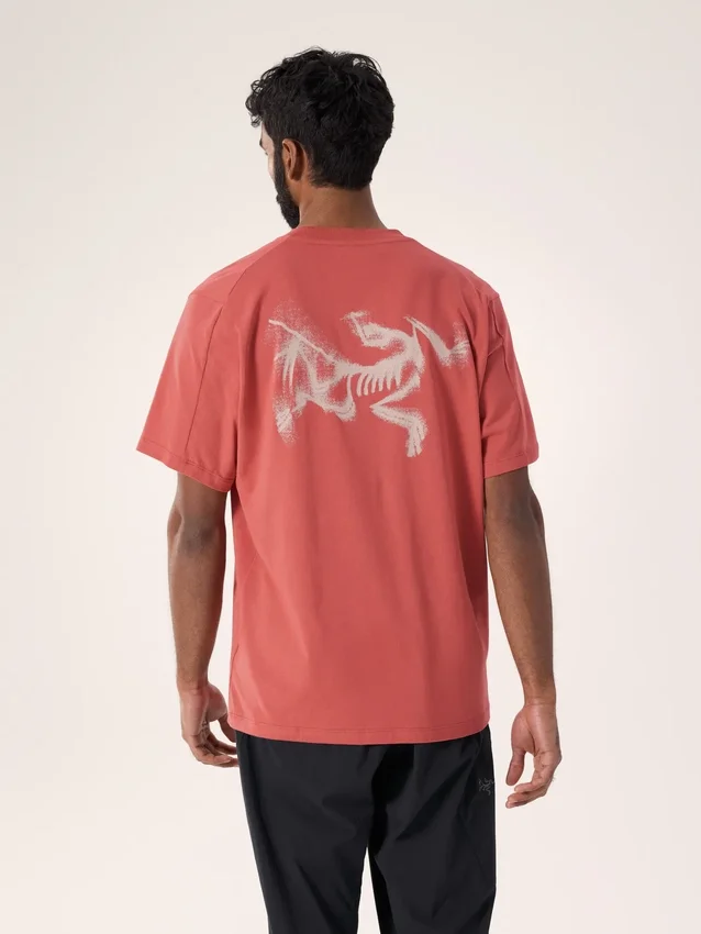 Kragg SL Cotton Blurred Bird-skjorte SS til mænd