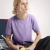 Kragg SL Cotton Emblem Crew Shirt SS til kvinder
