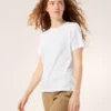 Kragg SL Cotton Emblem Crew Shirt SS til kvinder