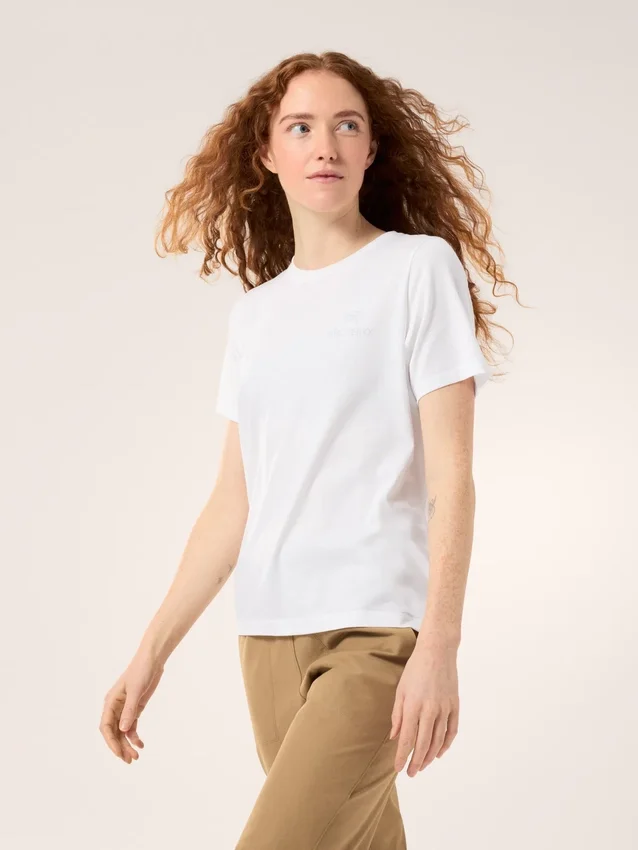 Kragg SL Cotton Emblem Crew Shirt SS til kvinder