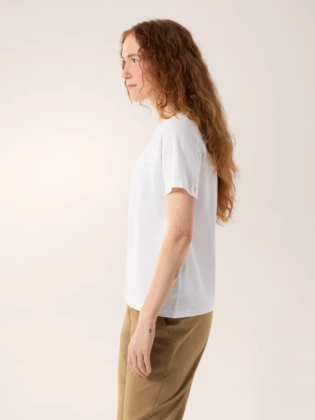 Kragg SL Cotton Emblem Crew Shirt SS til kvinder
