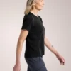 Lana merinould-T-shirt med korte ærmer til kvinder