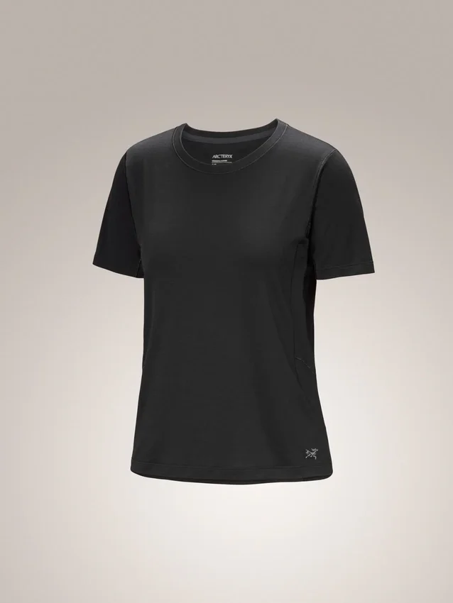 Lana merinould-T-shirt med korte ærmer til kvinder