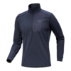Rho LT Zip Neck Top "Blå"