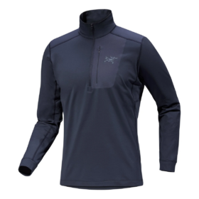 Rho LT Zip Neck Top "Blå"