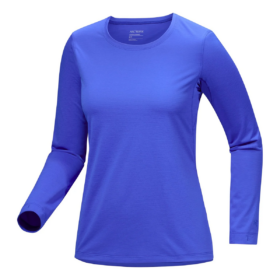 Taema langærmet T-shirt med rund hals "Blue"